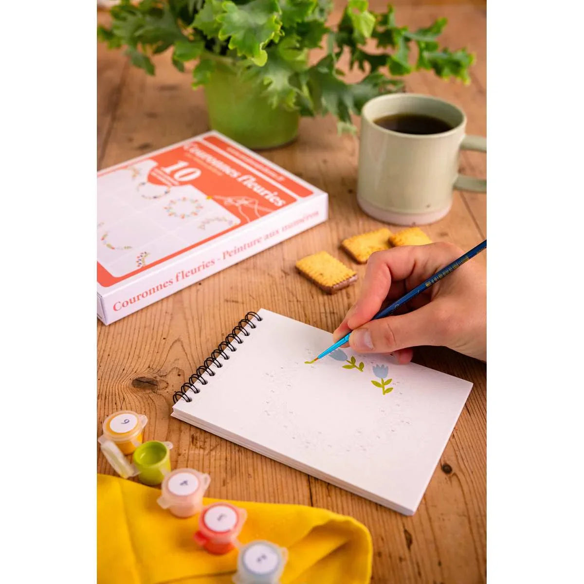 Chocolate Malen nach Zahlen - Blumenkronen