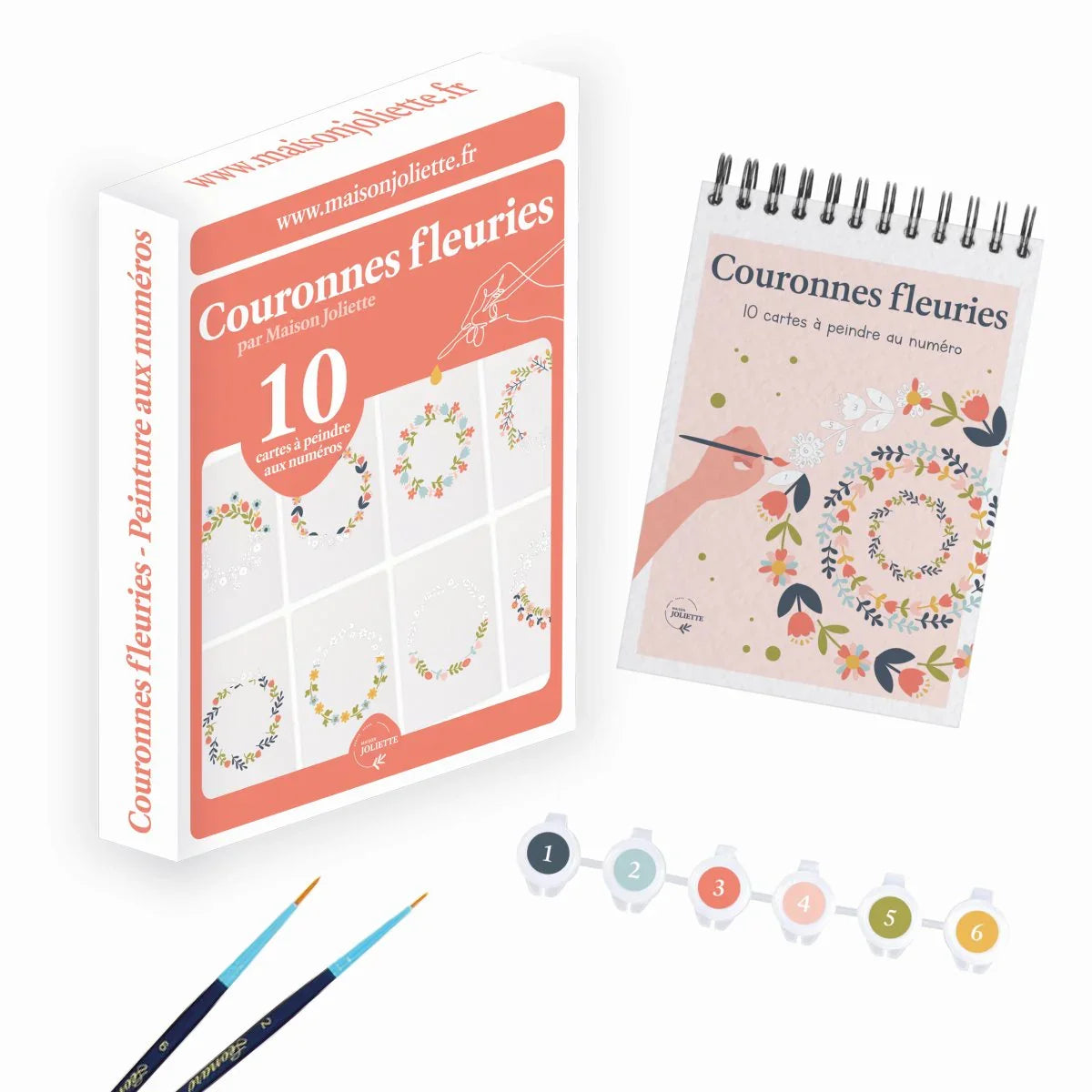 Light Gray Malen nach Zahlen - Blumenkronen