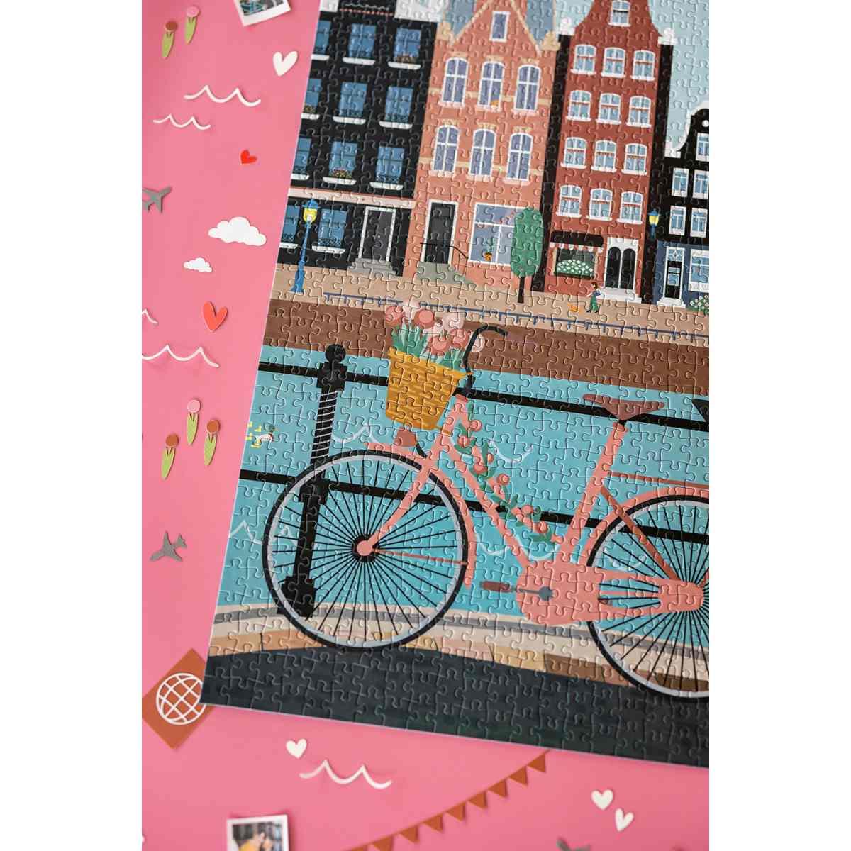 Rosy Brown Puzzle Amsterdam - 1000 Teile