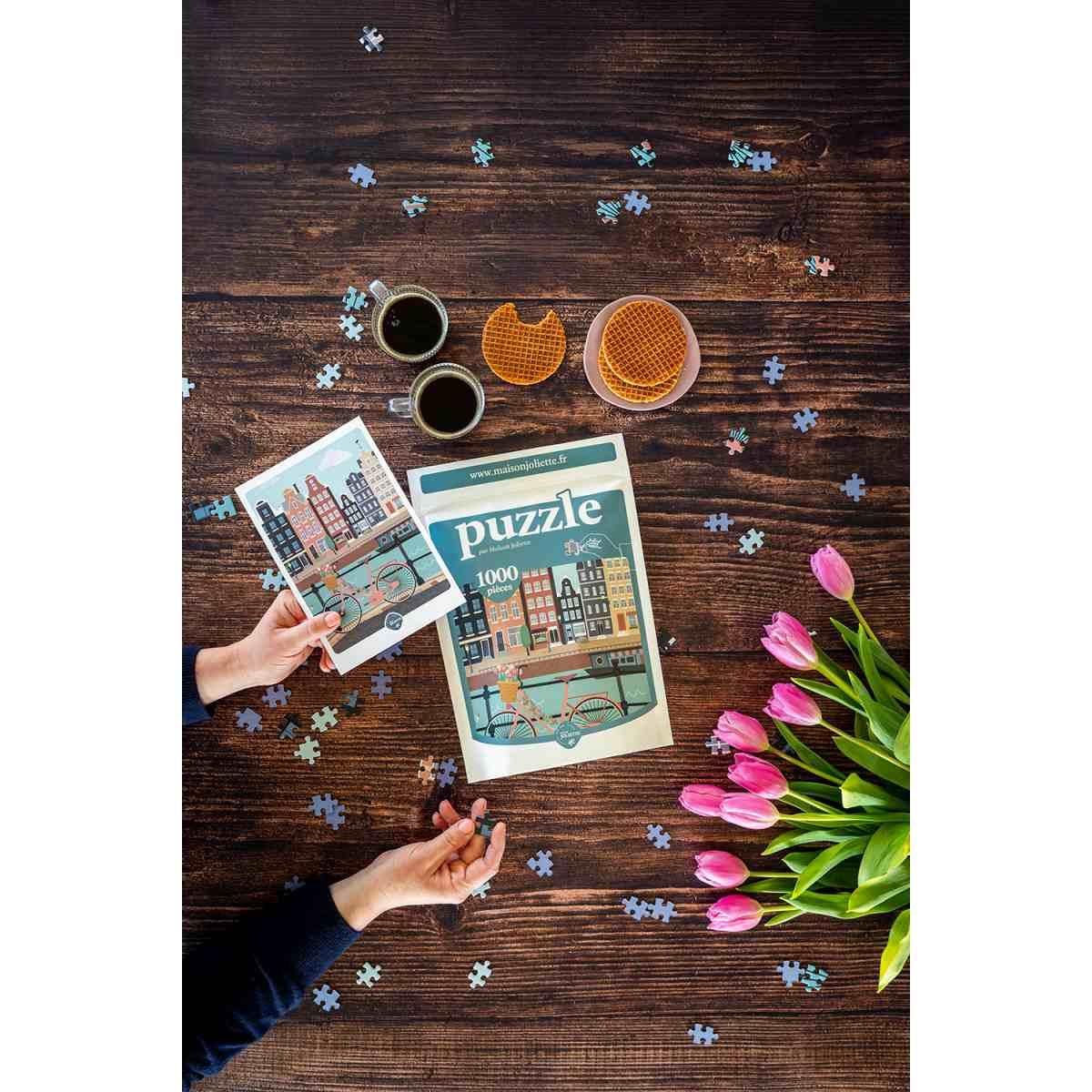 Dark Slate Gray Puzzle Amsterdam - 1000 Teile