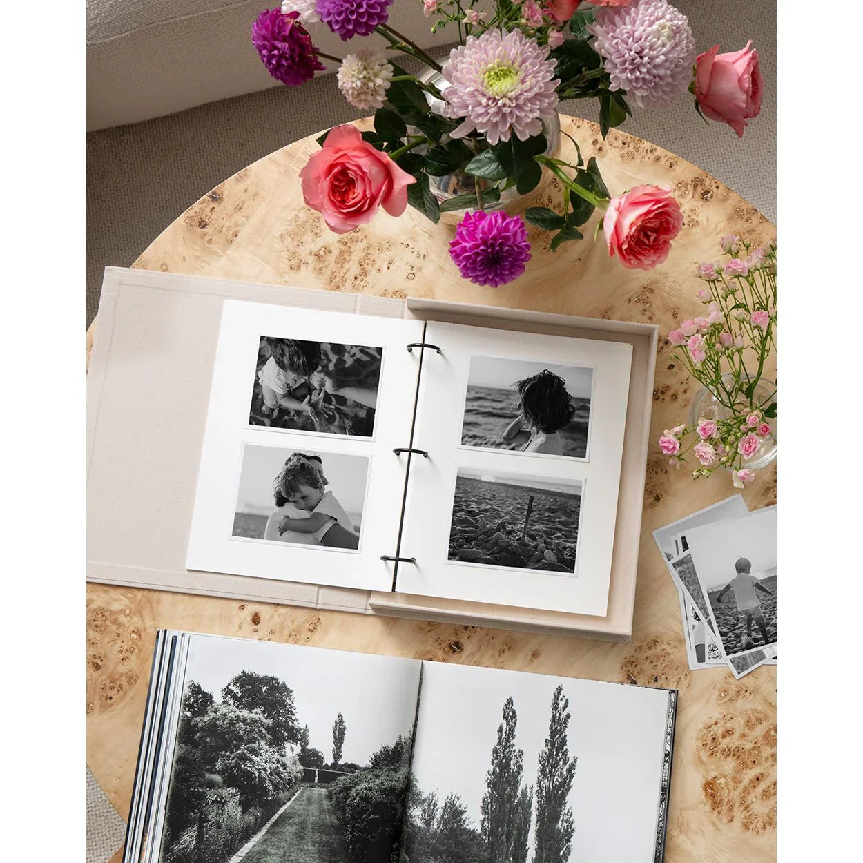 Rosy Brown Photo Album - Family and Friends, Beige