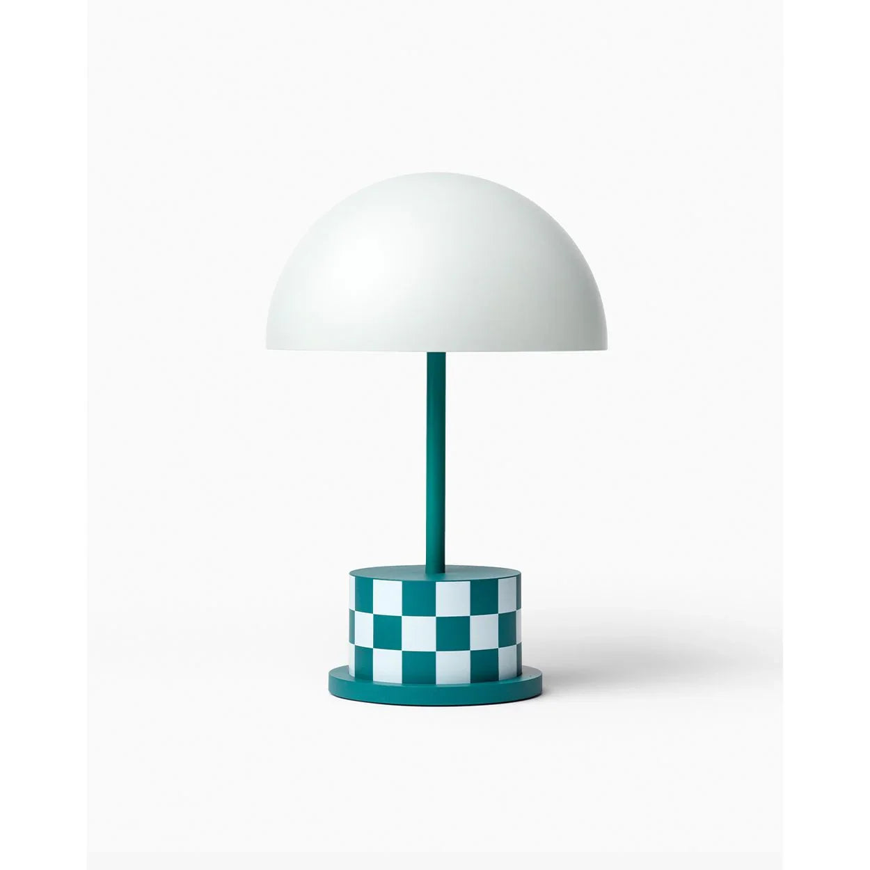 Ghost White Portable Lamp - Riviera, Checkers