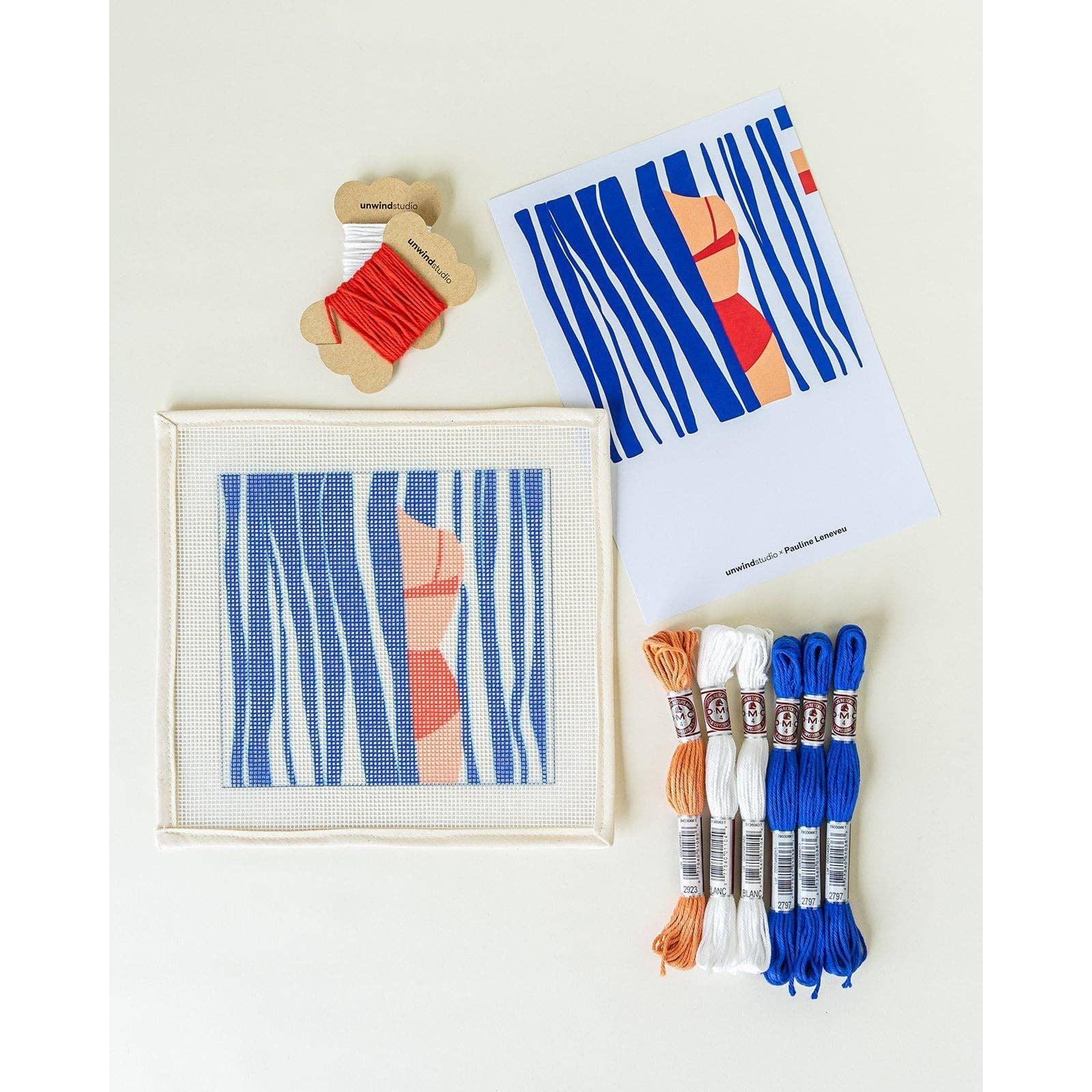 Light Gray Stickset - Sonnenbrillenetui Strand