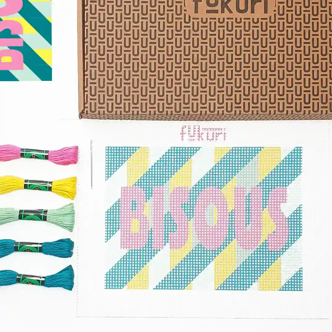 Light Gray Stickpackung - DIY - KÜSSE