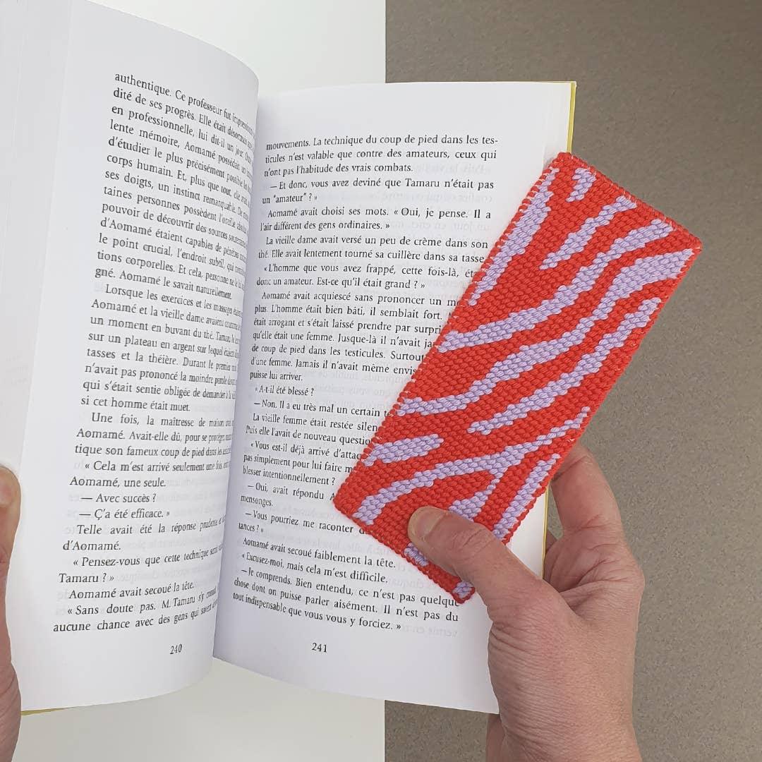 Light Gray Canvas-Kit - DIY - Lesezeichen Zebra