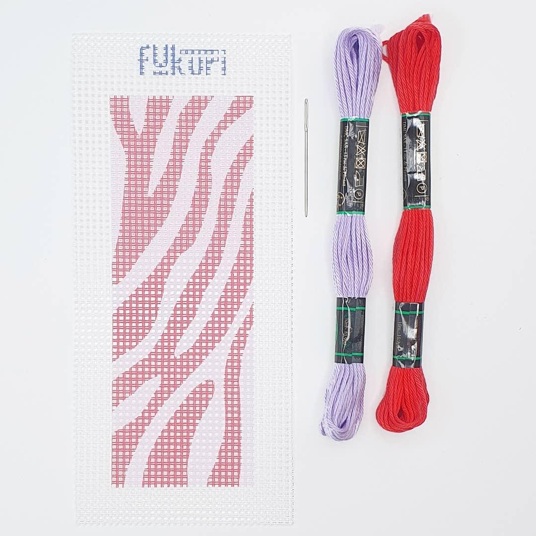 Lavender Canvas-Kit - DIY - Lesezeichen Zebra