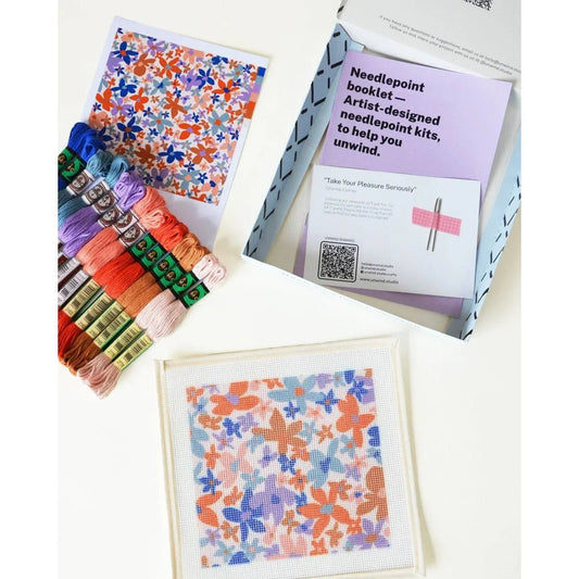 Light Gray Stickset -Sonnenbrillenetui Laura Flor