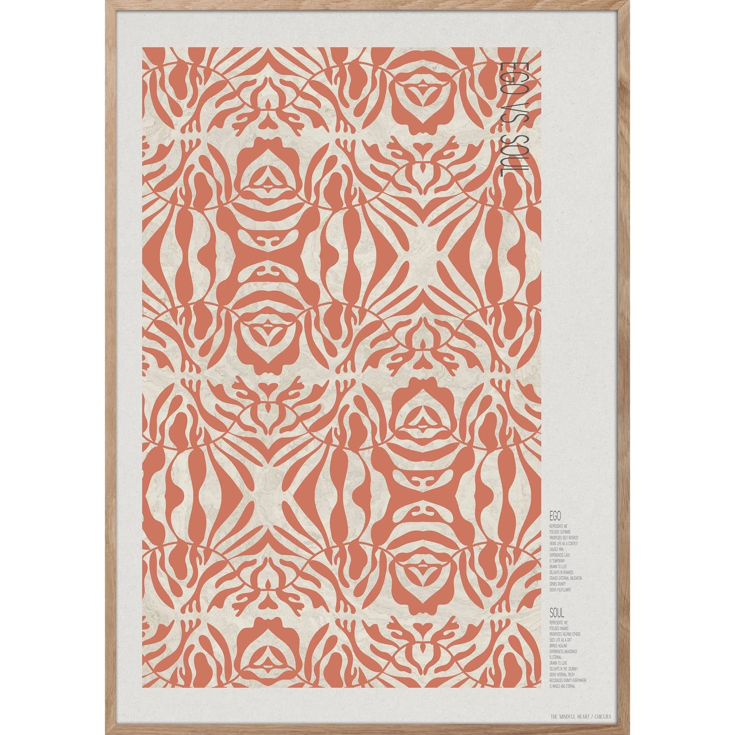 Light Gray Ego gegen. Soul Poster: 50 x 70 cm