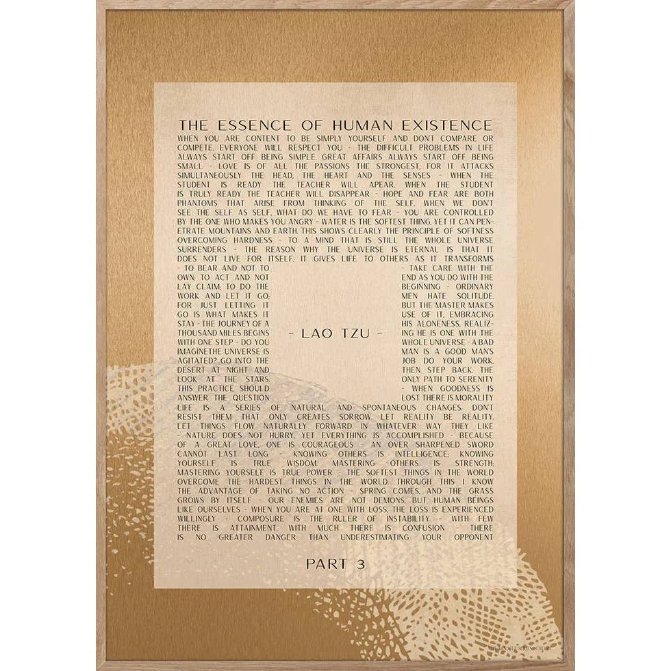 Tan Poster „Lao Tzu Teil 3“: 50 x 70 cm